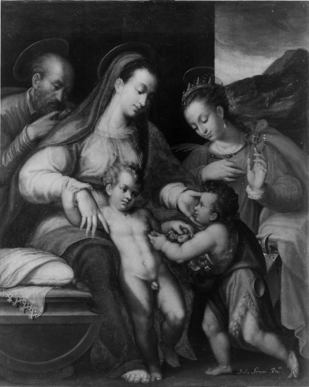 Sacra Famiglia con San Giovannino e Santa Caterina - Bologna